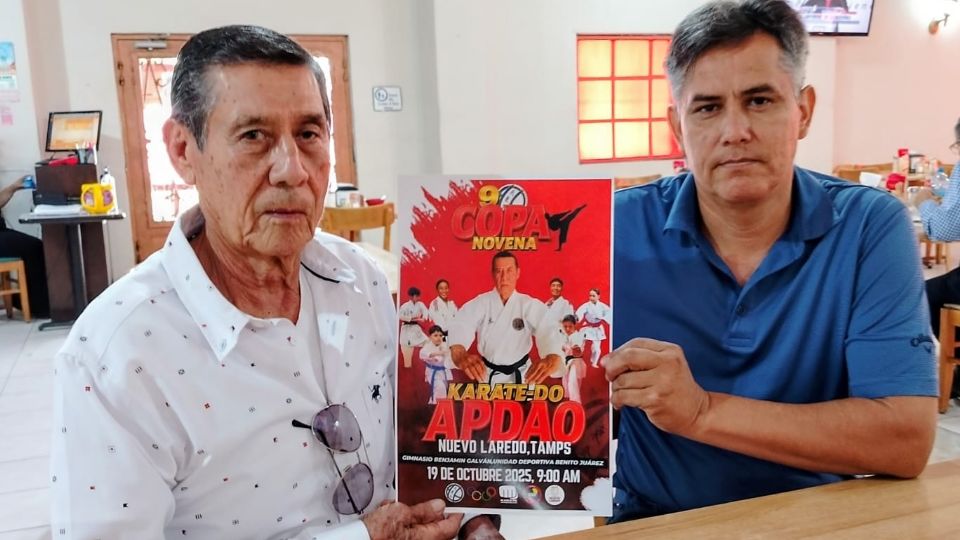 El shihan Jaime Rodríguez Martínez y el sensei Tomás Rodríguez.