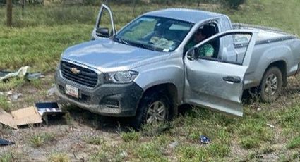Camioneta sufre aparatoso accidente en la carretera Nuevo Laredo- Monterrey; ¿hubo heridos?
