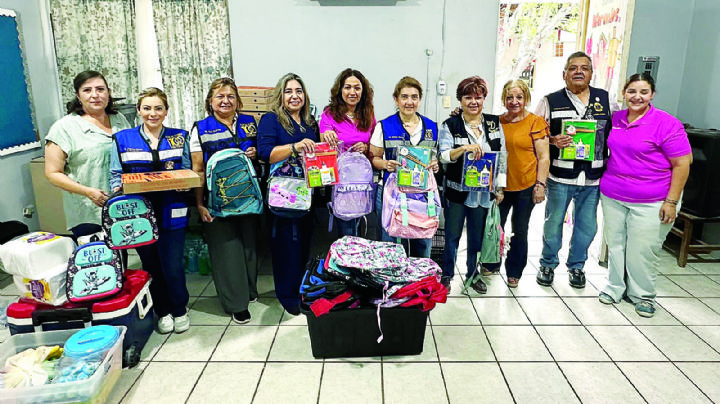 Club de Leones Centenario Nuevo Laredo dona 120 mochilas y útiles escolares a alumnos del CAM 9