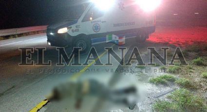 Hombre en situación de calle muere atropellado en la autopista a Nuevo Laredo