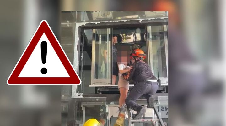 Horas de terror: 9 personas quedaron atrapadas en elevador de centro comercial de Nuevo León