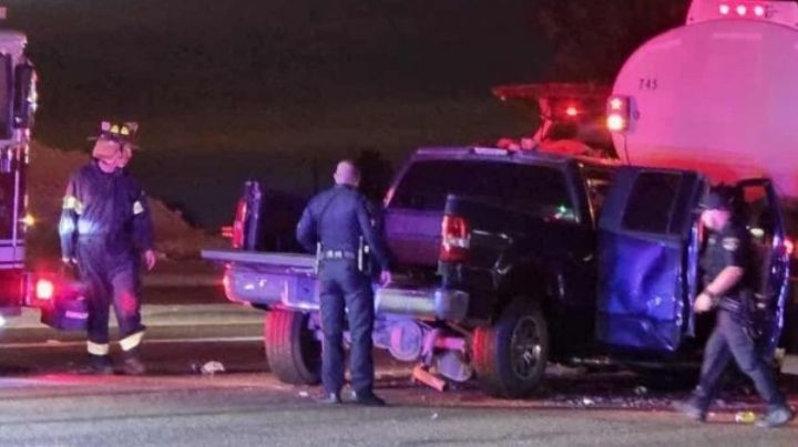 Cinco jóvenes están graves en Laredo; chocaron su camioneta a toda velocidad contra una pipa