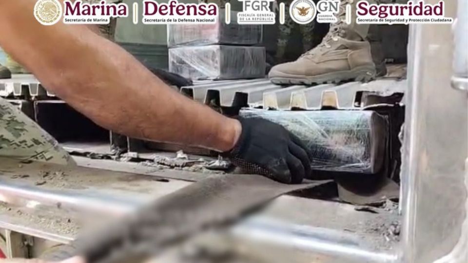 Las autoridades lograron detectar el cargamento oculto en un tráiler