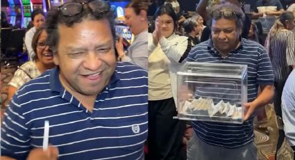 Nuevo Laredo: abuelo se gana 500 mil pesos en efectivo y comparte su felicidad | VIDEO
