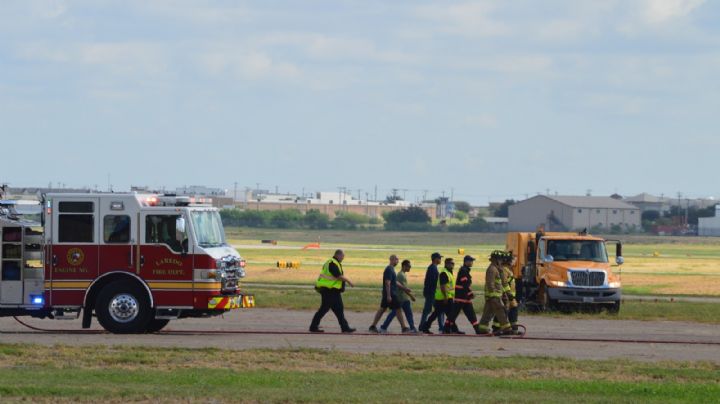 Realizan simulacro de accidente en el Aeropuerto Internacional de Laredo