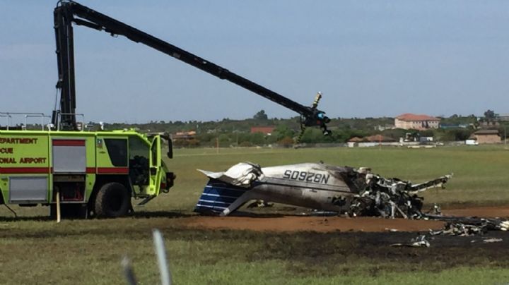 Laredo: llevan a cabo simulacro de accidente de aviación para personal de auxilio