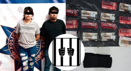 Detienen a pareja por robar más de 3 mil pesos en maquillaje en supermercado de Nuevo León