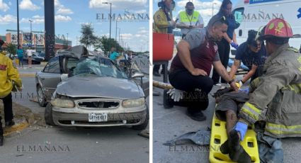 Yahir está al borde de la muerte tras destrozar su auto en el Bulevar Canseco; casi se parte en dos