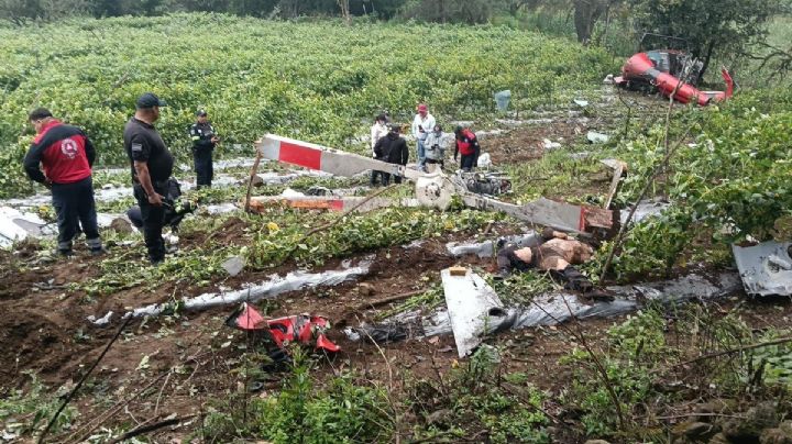 Se desploma helicóptero en el Estado de México; hay dos muertos