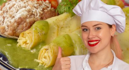 Así se prepara la auténtica salsa de enchiladas suizas; cremosas como las de Sanborns | VIDEO