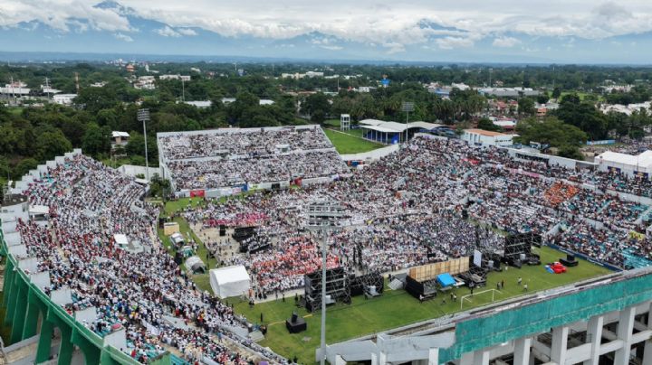 Avanza la transformación en Chiapas, Claudia Sheinbaum es recibida por 40 mil personas