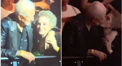 Doña Cuquita, viuda de Vicente Fernández, es captada besando a un hombre; ¿es su nueva pareja?