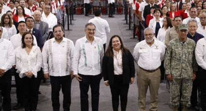 Inaugura Américo Villarreal gimnasio en Escuela Normal de Educadoras, legado de su padre