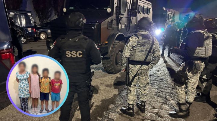 Rescatan fuerzas federales a cuatro hermanitos desaparecidos en Acapulco; los localizan en Morelos