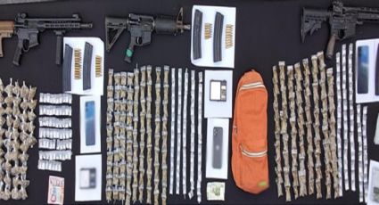Gabinete de Seguridad detiene a cuatro personas y asegura armas largas en Nuevo León