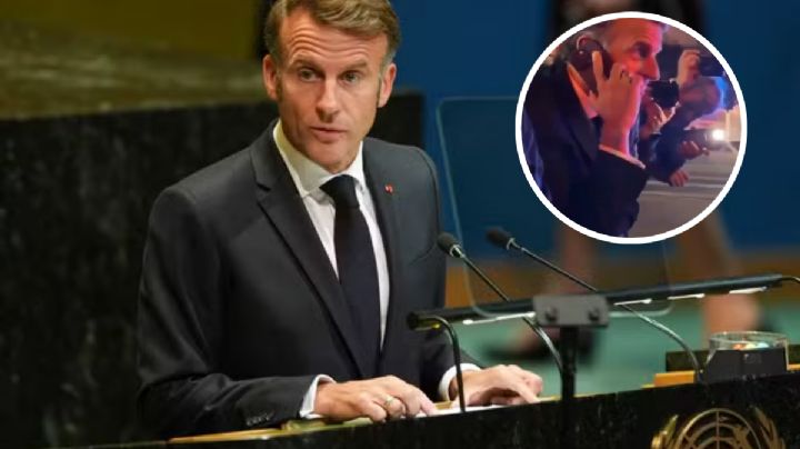 Policía de NY detiene a Emmanuel Macron; pidió apoyo de Trump para salir del apuro | VIDEO