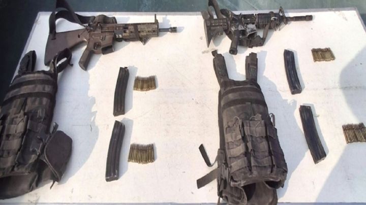 Estatales detienen a peligrosos sujetos en Nuevo León; les confiscaron armas largas