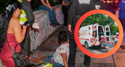 Mujer se desmaya al conducir y atropella a varias personas; estaban esperando el camión