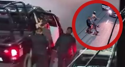 Sujetos se meten a robar una escalera y terminan arrestados por la policía en Nuevo León | VIDEO