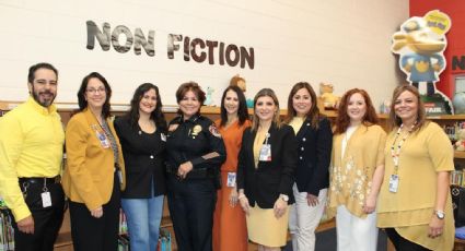 Inaguran nueva Biblioteca Pequeña Amarilla en primaria Trautmann en Laredo