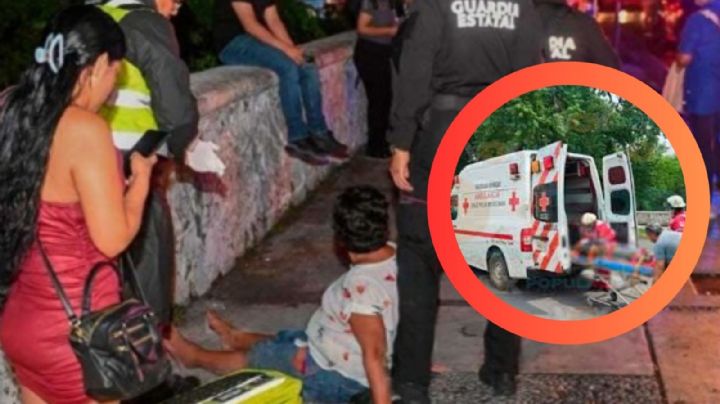 Mujer se desmaya al conducir y atropella a varias personas; estaban esperando el camión