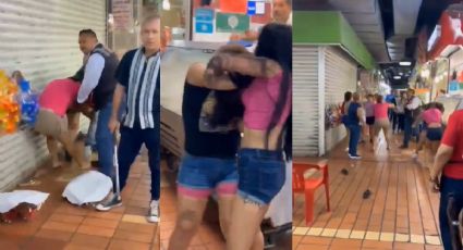 Locatarios de Mercado Juárez en Monterrey protagonizan violenta pelea; hay seis detenidos | VIDEO