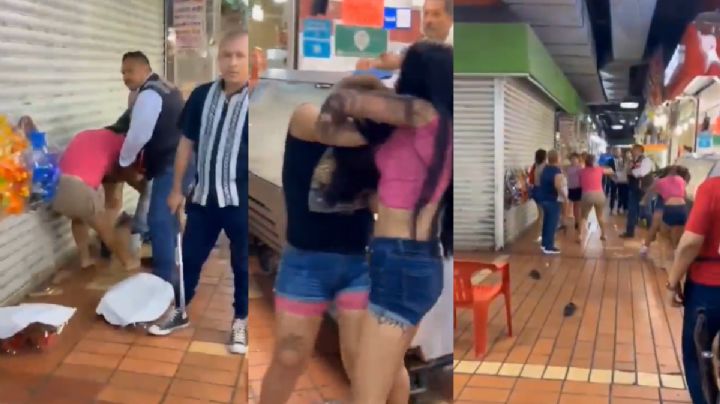 Locatarios de Mercado Juárez en Monterrey protagonizan violenta pelea; hay seis detenidos | VIDEO