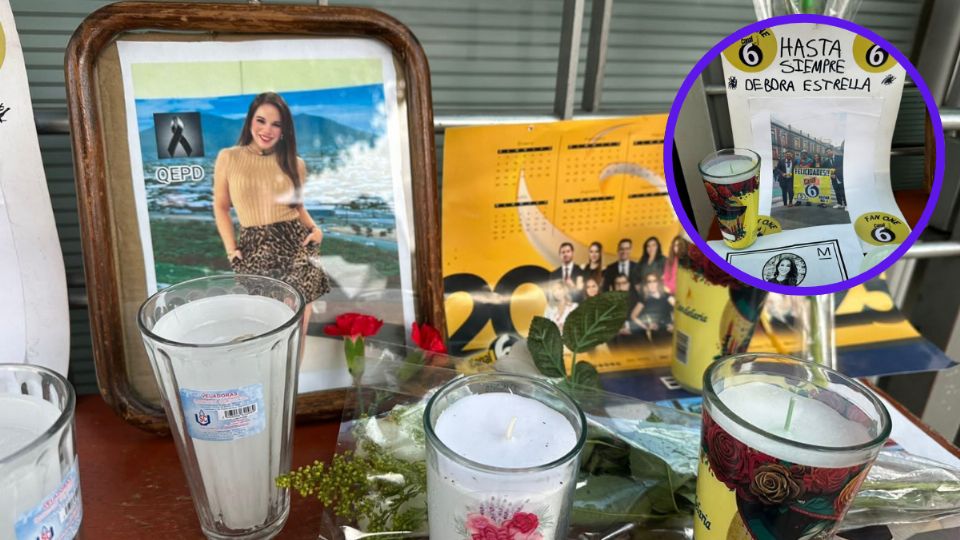 Colocan altar a Débora Estrella