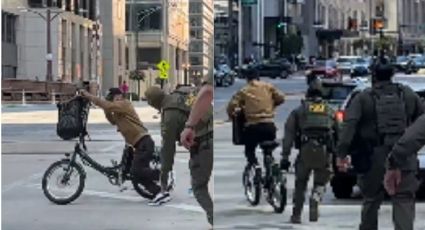 Hombre burla redada de ICE en Chicago; logró escapar en su bicicleta | VIDEO