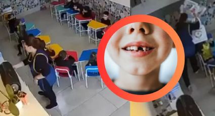 Maestra iracunda golpea a niño de cuatro años en salón escolar; le tumbó los dientes | VIDEO