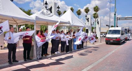 Carmen Lilia Canturosas da banderazo a más Rutas Express de transporte público en Nuevo Laredo
