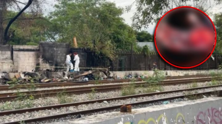 Encuentran cuerpo calcinado a un lado de las vías del tren en la colonia Industrial, en Monterrey