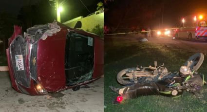 Motociclista pierde la vida en la carretera Victoria-Matamoros; fue atropellado por un Aveo