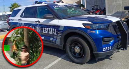 Ladrón de camioneta Marinela es amarrado por pobladores furiosos; policía evitó que lo lincharan