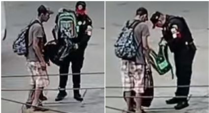 Policía regala mochila con útiles a un niño, hijo de un limpiaparabrisas; se gana los aplausos | VIDEO