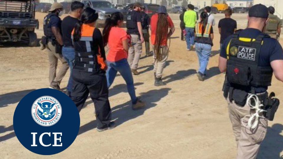 ICE detiene a 475 trabajadores en planta automotriz