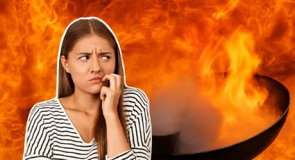 Mujer intenta apagar aceite en llamas con agua, esto fue lo que pasó en la cocina | VIDEO