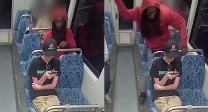 MOMENTO EXACTO en el que joven es apuñalada por la espalda; había huido de la guerra