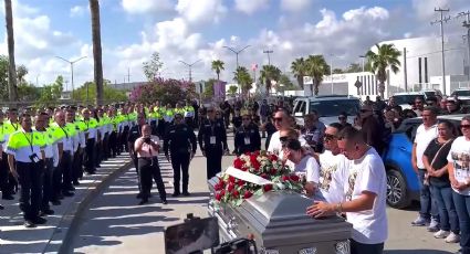 Rinden homenaje y dan la última despedida al comandante Saldaña Alaniz | VIDEO