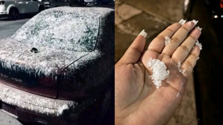 Caída de aguanieve sorprende a Monterrey; temperaturas de un dígito se registran en Nuevo León