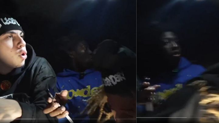 MOMENTO EXACTO en que amigos son atacados a tiros mientras transmitían en vivo; hieren a uno