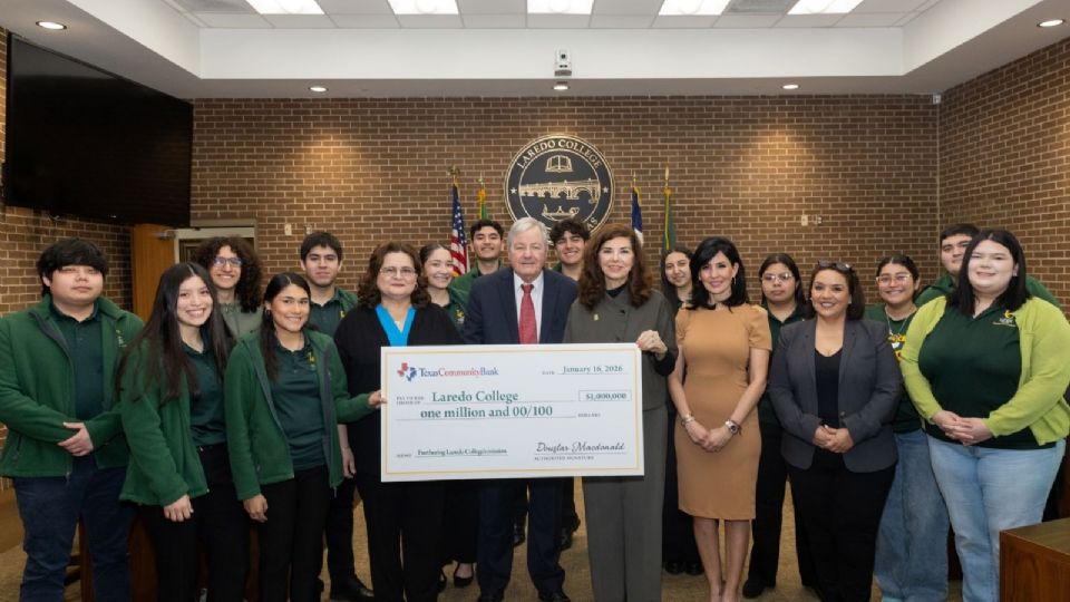 Laredo College recibe donación histórica de Texas Community Bank