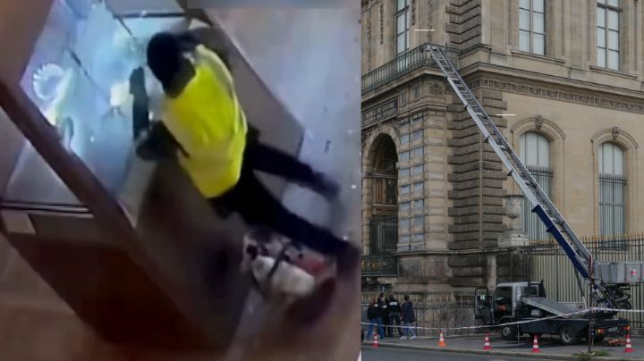 Salen a la luz las primeras imágenes del robo al museo de Louvre; entraron disfrazados de trabajadores | VIDEO