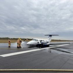 Avión de la FGR aterriza de emergencia en Aeropuerto de Reynosa; descartan víctimas | VIDEO