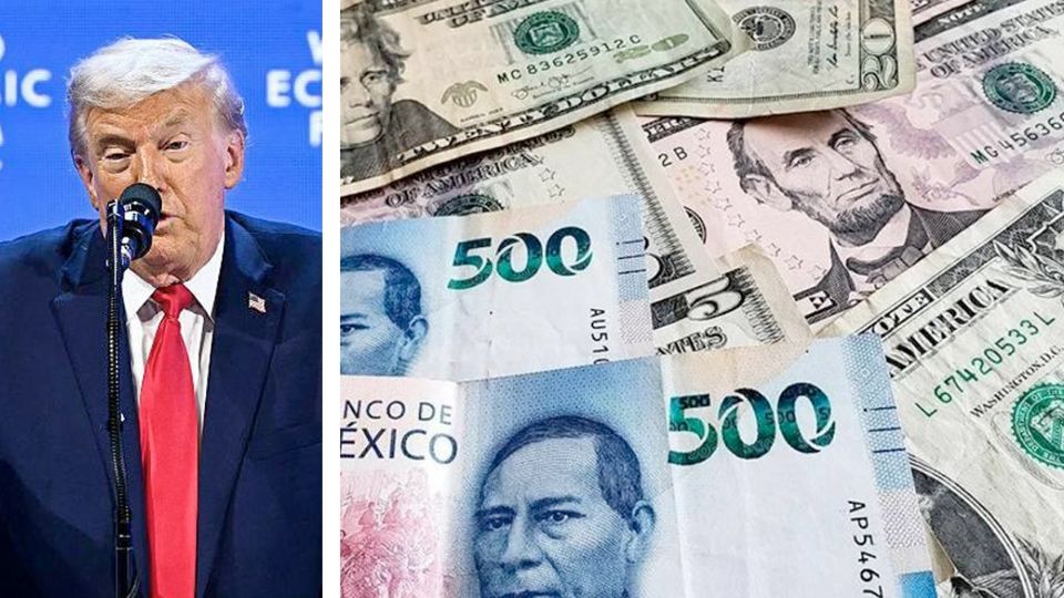 Noticias de Davos beneficiaron al peso mexicano.