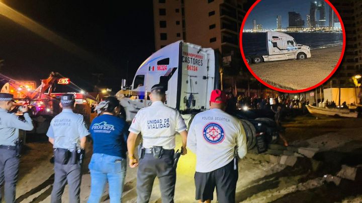 Trailero 'invade' Playa Norte en Mazatlán para tomarse fotos con su pareja; esto ocurrió | VIDEO