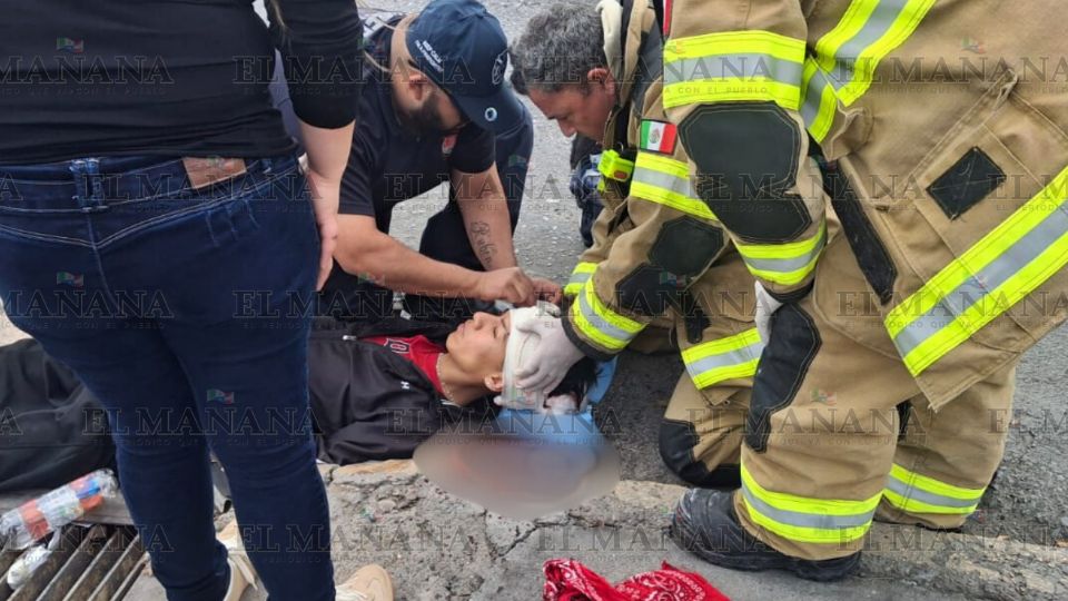 Kevin ya está siendo atendido del golpe fuerte que sufrió.