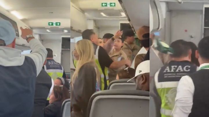Pareja protagoniza pelea en avión; retrasaron el vuelo por más de 40 minutos | VIDEO