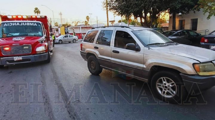 Abuelito no hace alto y provoca accidente atrás de presidencia en Nuevo Laredo; quedó endeudado