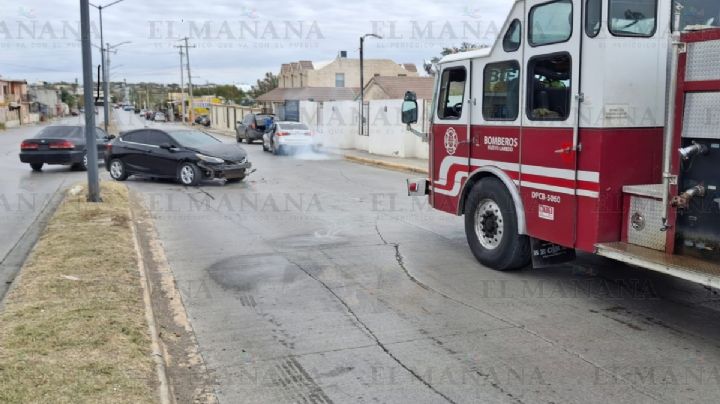 Importante choque en cruce de Río Verde y Río Indo; chofer se equivocó al dar una vuelta